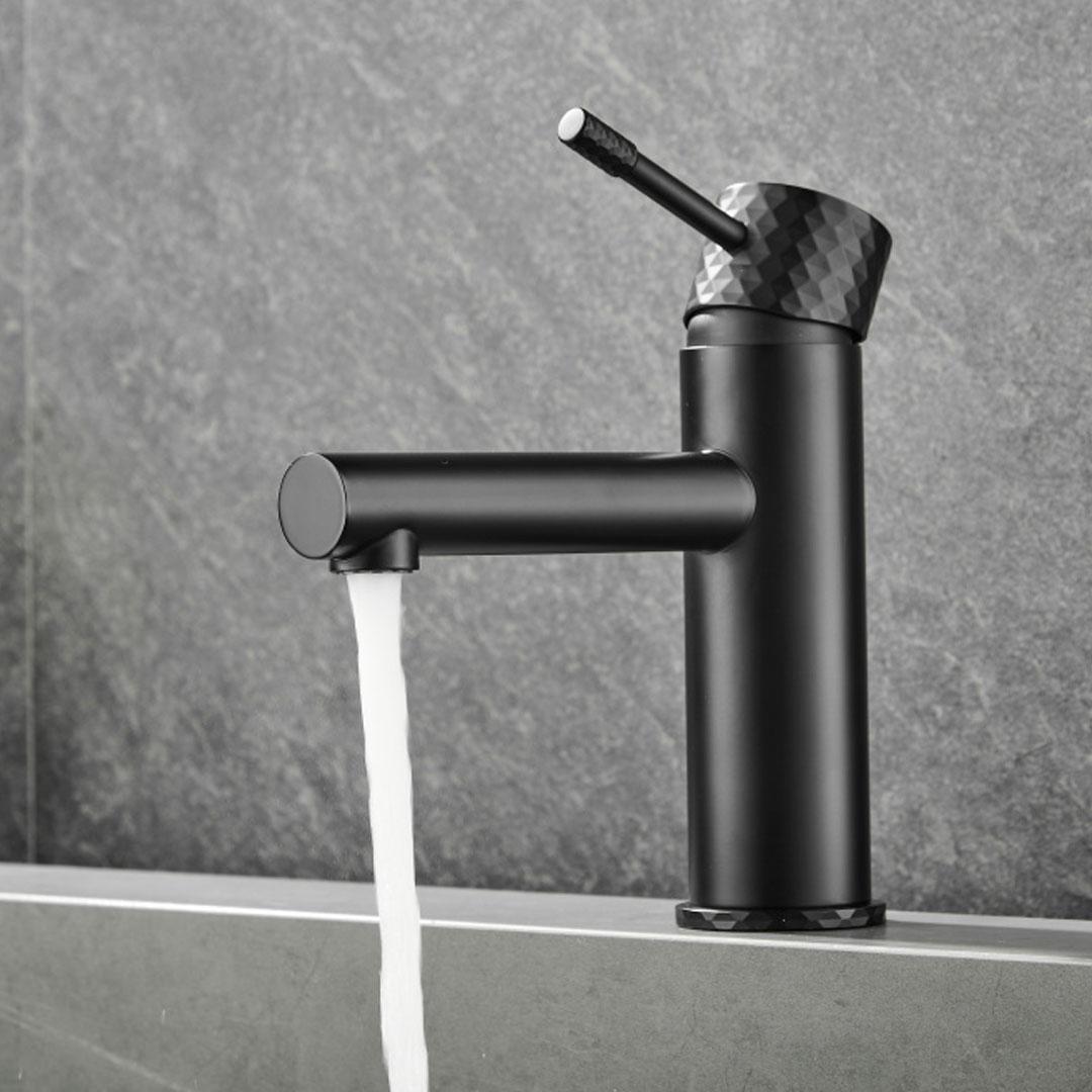 grifo de lavabo monomando negro mate Birim de Valaz 2
