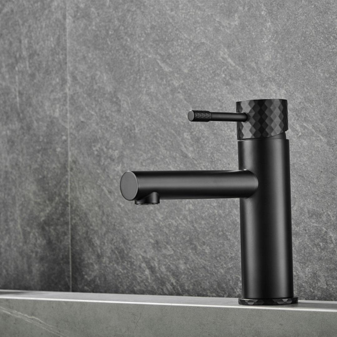grifo de lavabo monomando negro mate Birim de Valaz 3