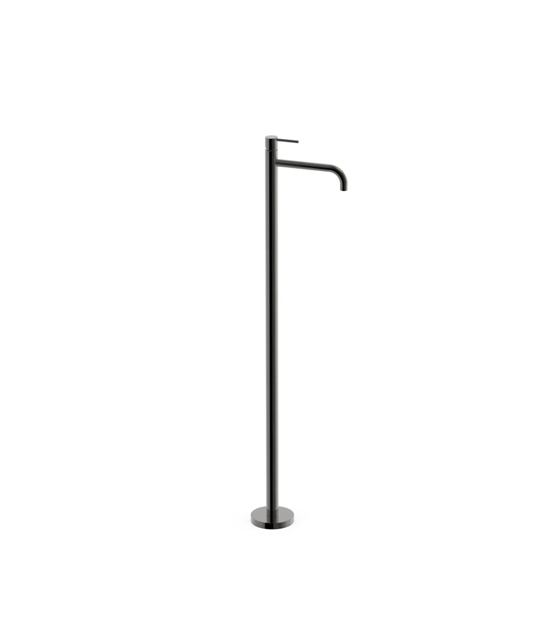 Grifo de pie monomando para lavabo en latón con acabado negro metalizado STUDY EXCLUSIVE TRES 0