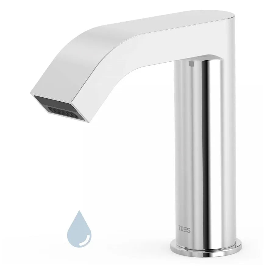 Grifo electrónico con sensor y salida de agua acabado cromado Tempo Standard TRES 0