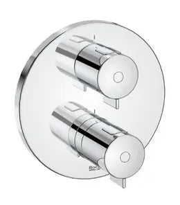 Grifo empotrable baño ducha latón con acabado cromado T-500 Roca 0