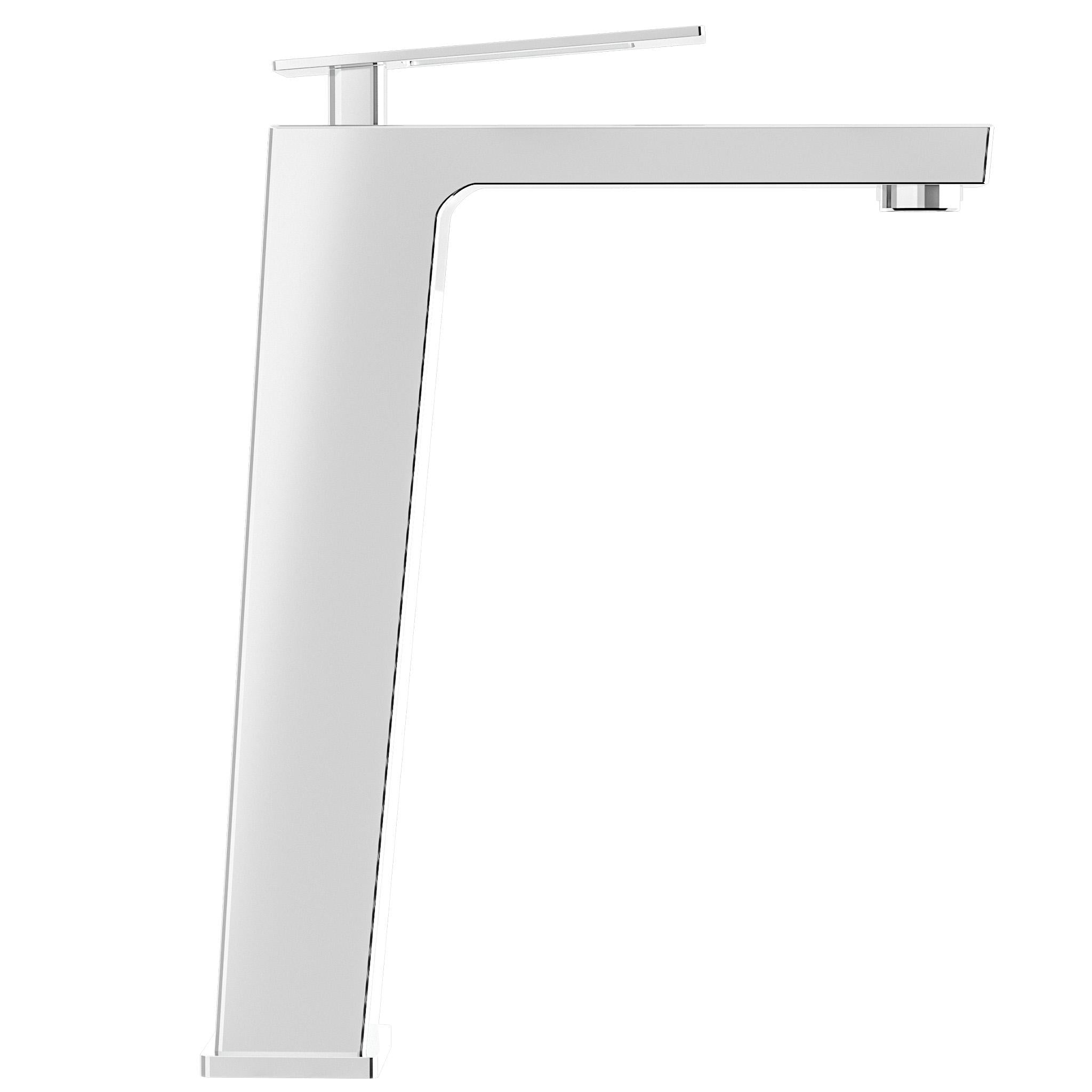 Grifo monomando de lavabo alto diseño cuadrado cromado maneta hueca cartucho cerámico 35 mm Cabrera de Valaz 2