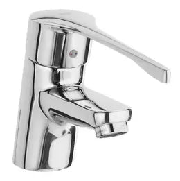 Grifo monomando de lavabo apto para movilidad reducida con acabado cromado Victoria Roca 0