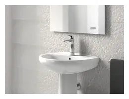 Grifo monomando de lavabo con caño mezzo plus acabado cromado Atlas Roca 1
