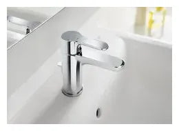 Grifo monomando de lavabo con enganche cadenilla acabado cromado L20 Roca 1