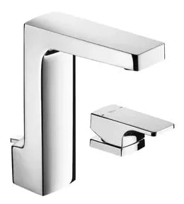 Grifo monomando de lavabo con maneta de repisa en acabado cromado L90 Roca 0