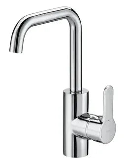 Grifo monomando de lavabo con maneta lateral integrada acabado cromado L20 Roca 0