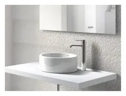 Grifo monomando de lavabo de caño alto acabado cromado Lanta Roca 3