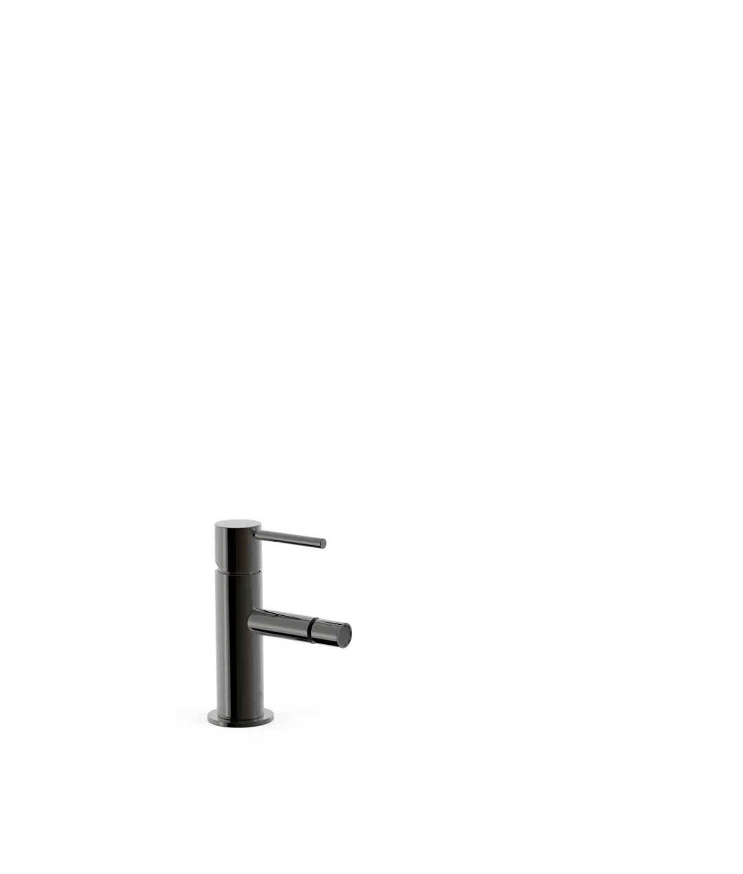 Grifo monomando para bidé con rótulo orientable acabado negro metalizado Study Tres 0