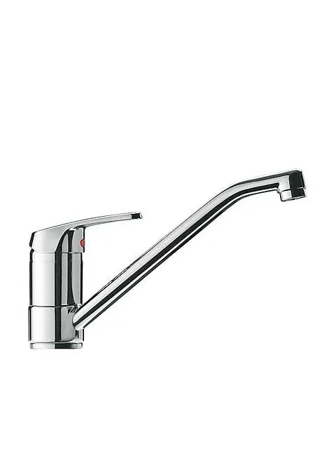 Grifo monomando para fregadero con caño de latón acabado cromado BASIC de TRES 0