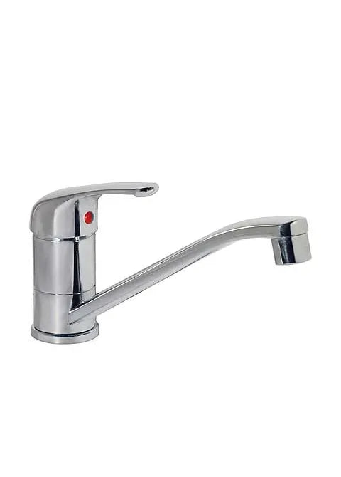 Grifo monomando para fregadero de latón con acabado cromado Cocina Basic TRES 0
