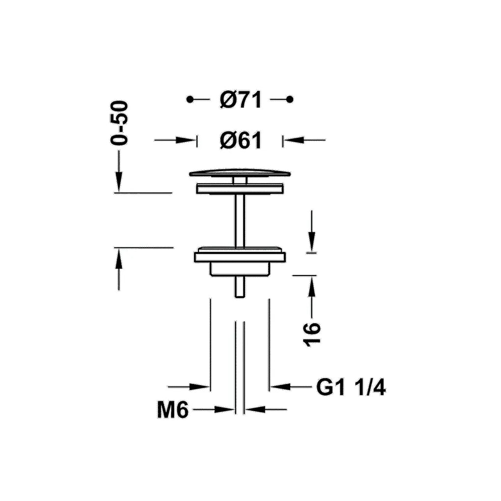 Grifo monomando para lavabo electrónico en latón con acabado cromado Basic TRES 3