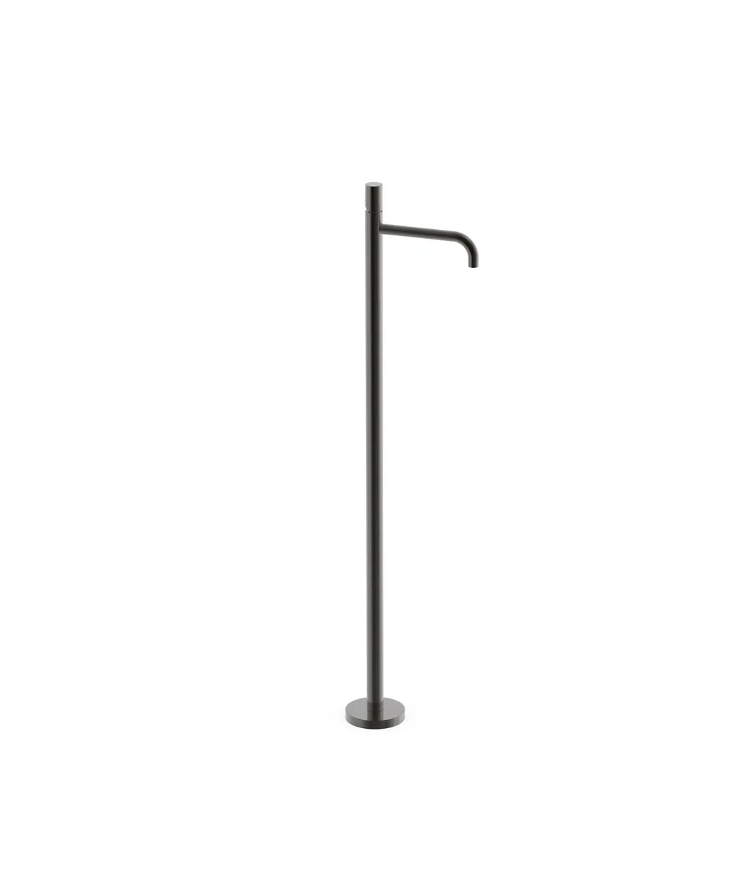 Grifo monomando para lavabo fabricado en latón con acabado metalizado y toma a suelo STUDY EXCLUSIVE TRES 0