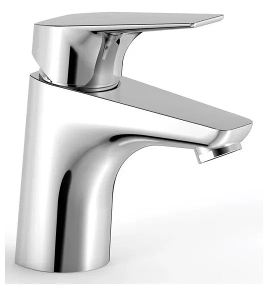 Grifo para lavabo con monomando de acabado cromado Canigó Tres 0