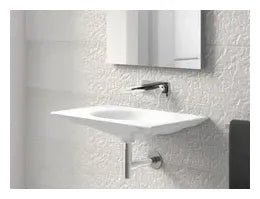 Grifo para lavabo de instalación a pared con acabado cromado Insignia Roca 1