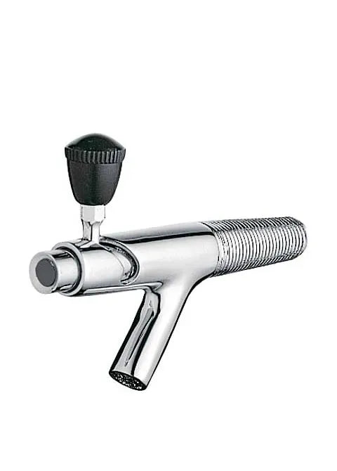 Grifo para vino de latón con acabado cromado y mando negro TRES 0