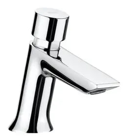Grifo temporizado de lavabo con pulsador de acabado cromado Instant Eco Roca 0