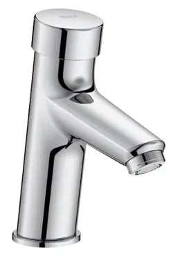 Grifo temporizado de repisa con acabado cromado y control de temperatura ECO S ROCA 0