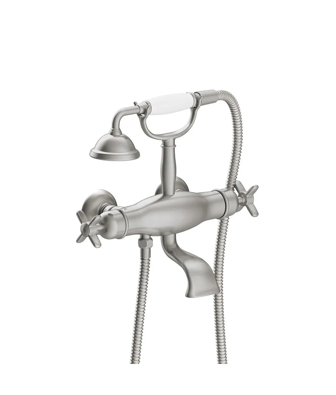 Grifo termostático para bañera y ducha con salida de agua cascada e inversor acabado acero Tres Clasic Tres 0