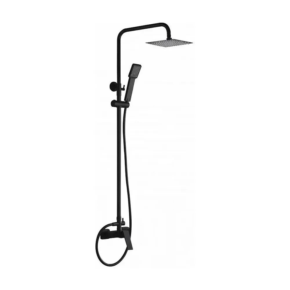 Columna de ducha con un diseño extensible y moderno de acabado negro mate Art de Imex Imex