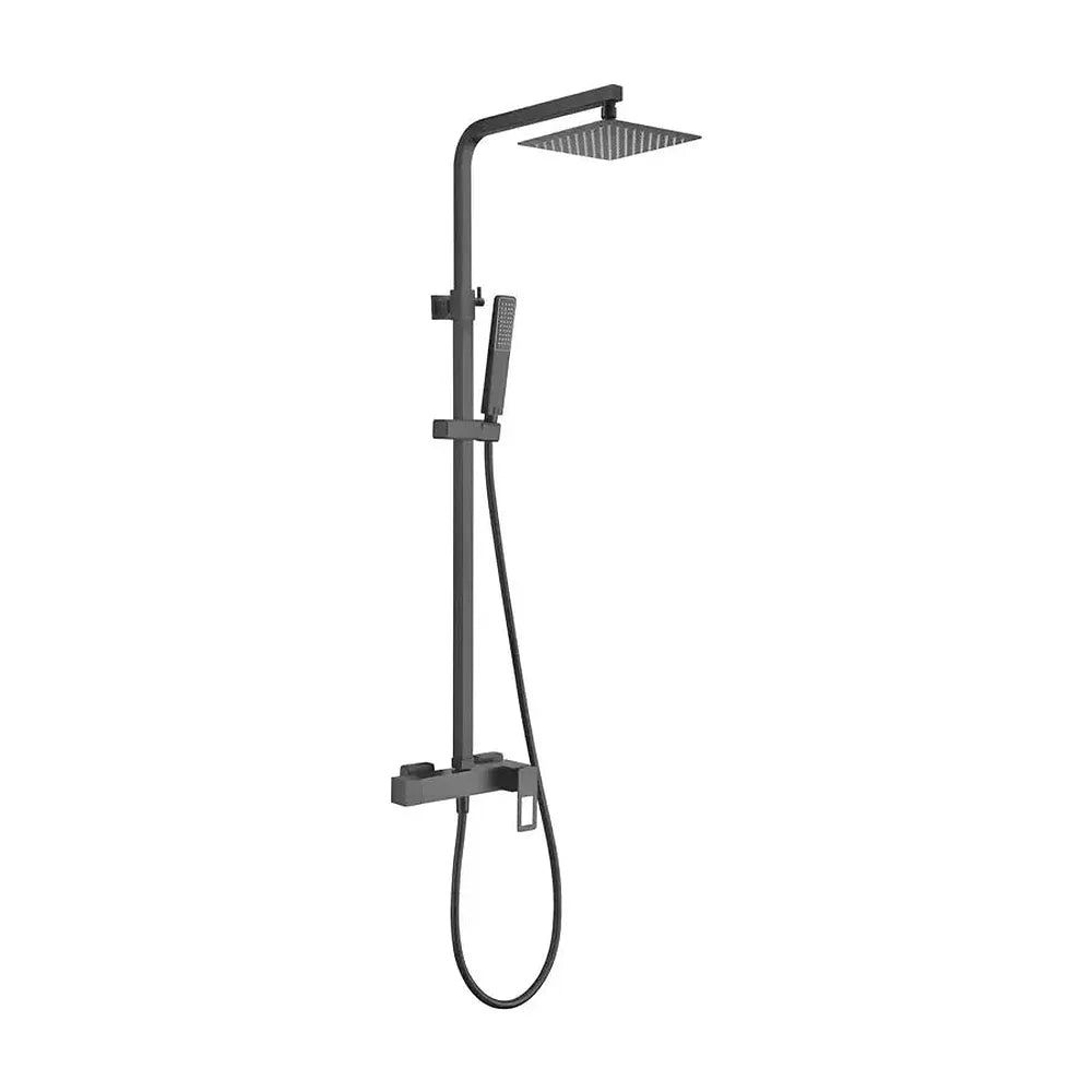 Columna de ducha con una barra de acero inoxidable de acabado negro mate Suecia de Imex Imex