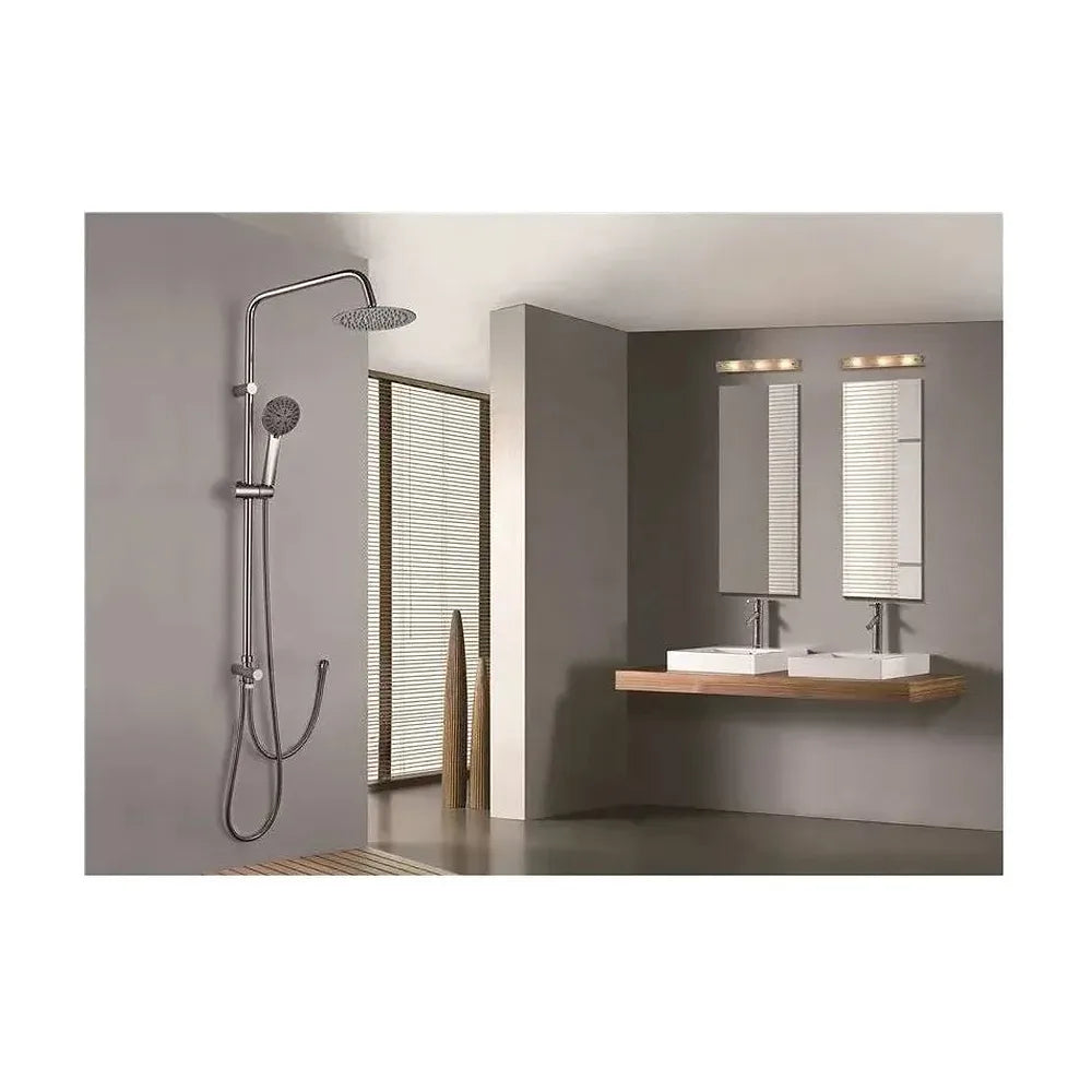 Vista principal de Columna de ducha de diseño moderno fabricada en latón con un acabado cromado Europa de Imex