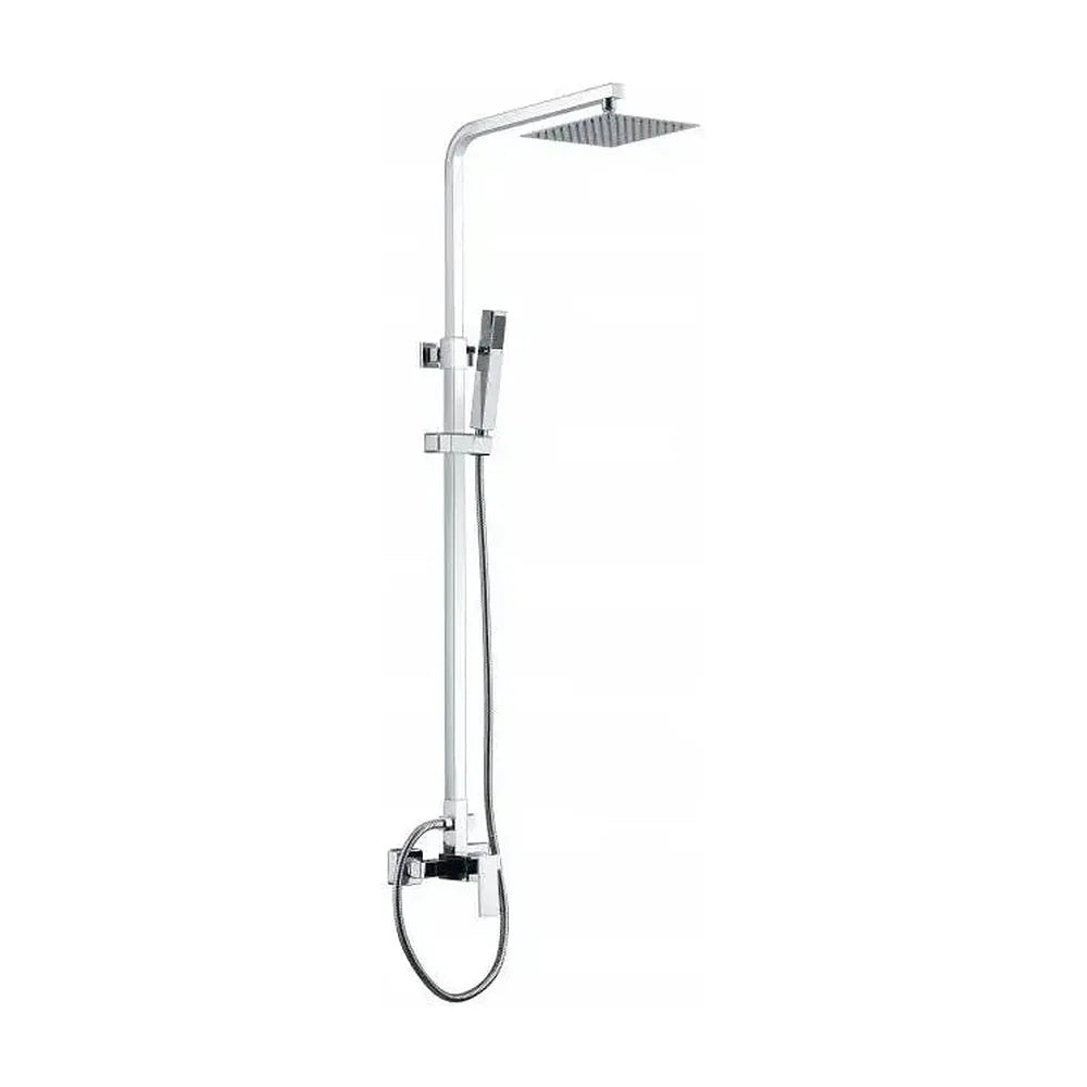 Columna de ducha extensible de 92 a 136 cm de acero inoxidable con rociador extraplano Valencia de Imex Imex