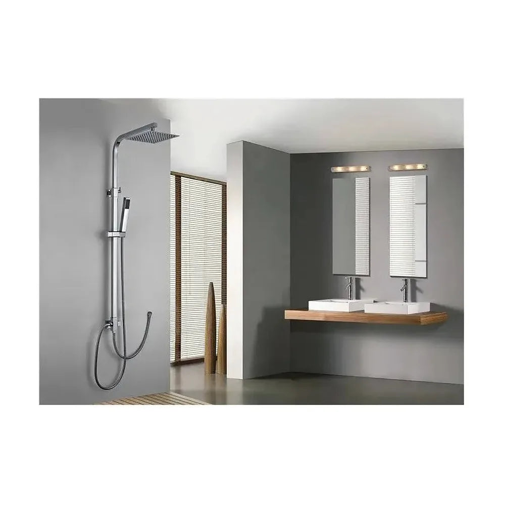 Vista principal de Columna monocomando para ducha con un diseño moderno de acabado cromado Minsk de Imex