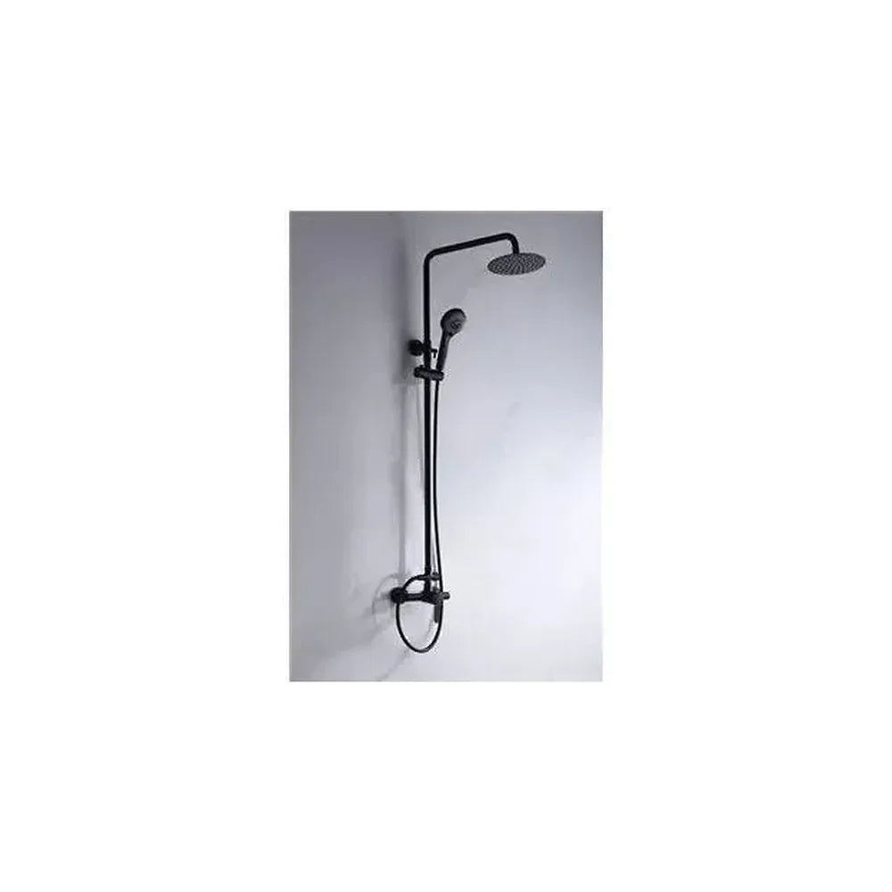 Columna regulable de pared para ducha con un diseño moderno y un acabado negro Roma de Imex Imex