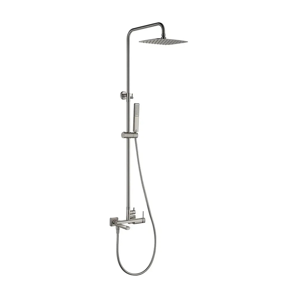 Conjunto bañera monomando Firenze níquel cepillado Imex Imex