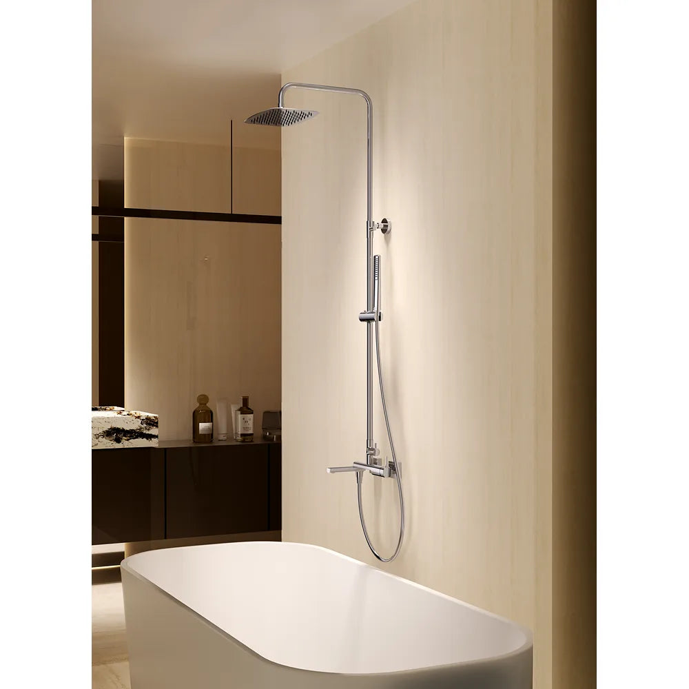 Plano o detalle técnico de Conjunto bañera monomando Toscana black gun metal Imex (vista 3)