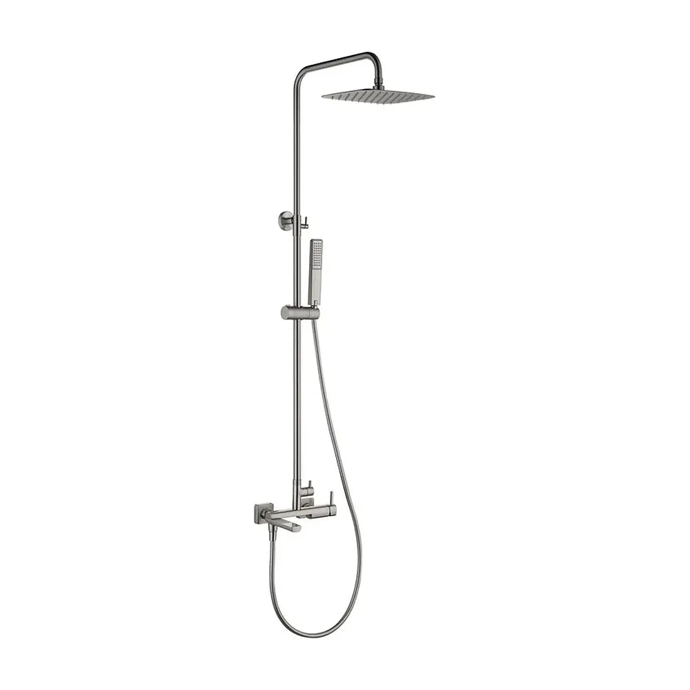 Conjunto bañera monomando Toscana níquel cepillado Imex Imex