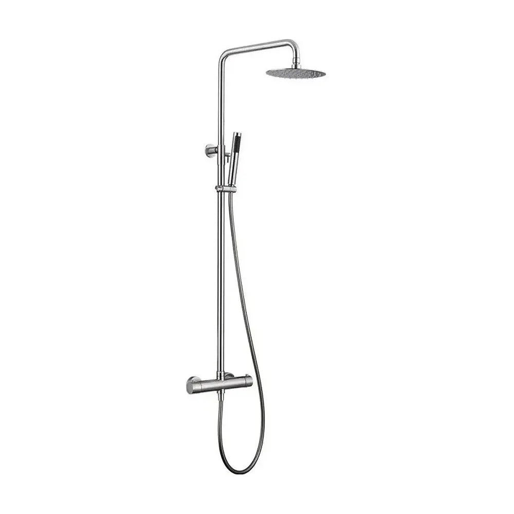Conjunto de ducha termostática fabricada en acero inoxidable con un acabado cromado Moscu de Imex Imex