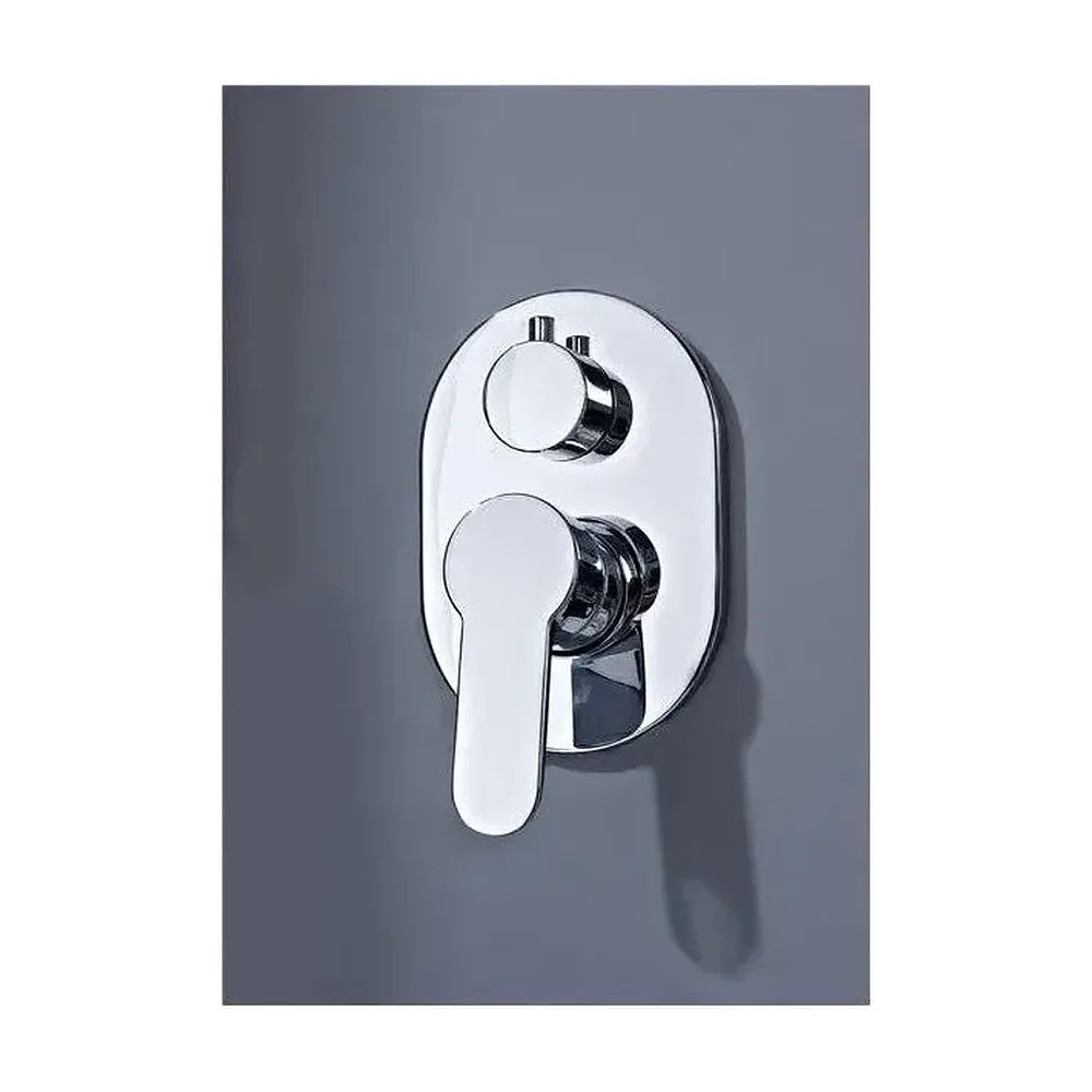 Vista principal de Conjunto de pared para ducha de diseño moderno con un acabado cromado mónaco Oslo de Imex