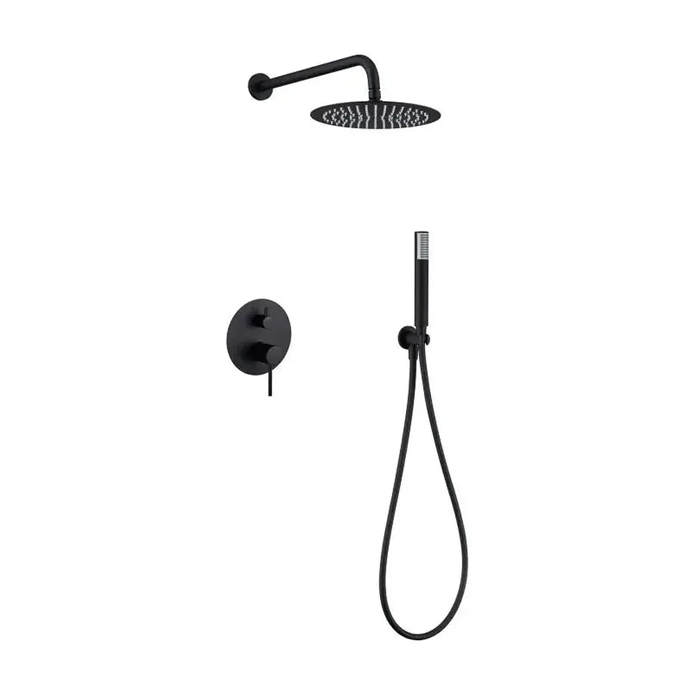 Conjunto ducha empotrado Imex Monza Black Gun Metal 2 vías Imex