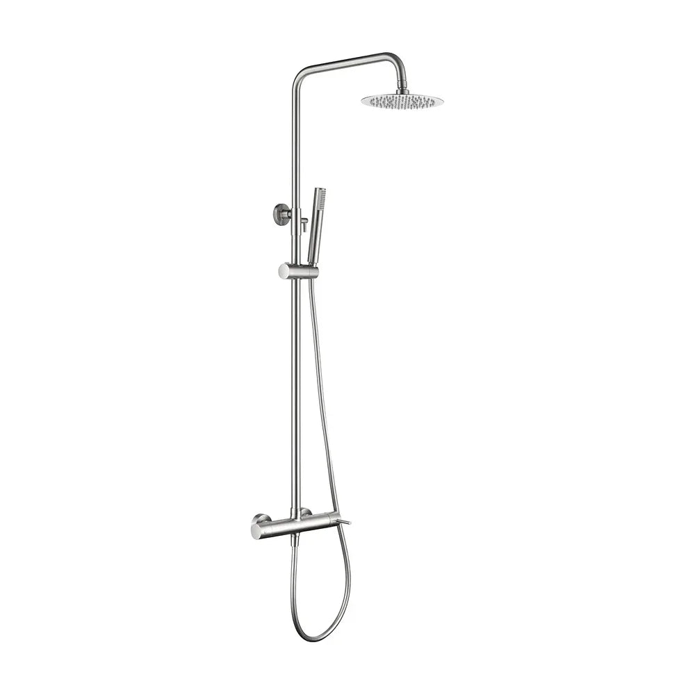 Conjunto Ducha Monomando Monza Níquel Cepillado Imex Imex