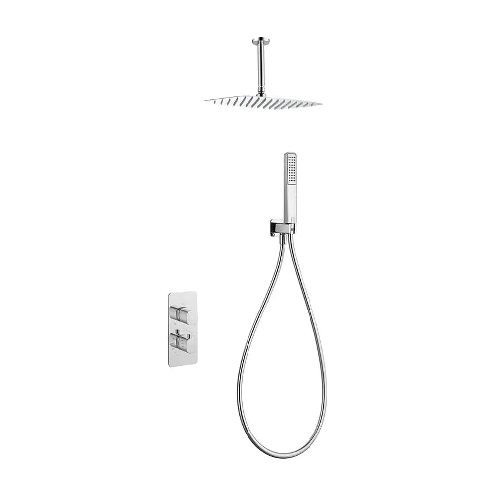 Conjunto ducha termostático empotrado Arezzo cromo Imex Imex