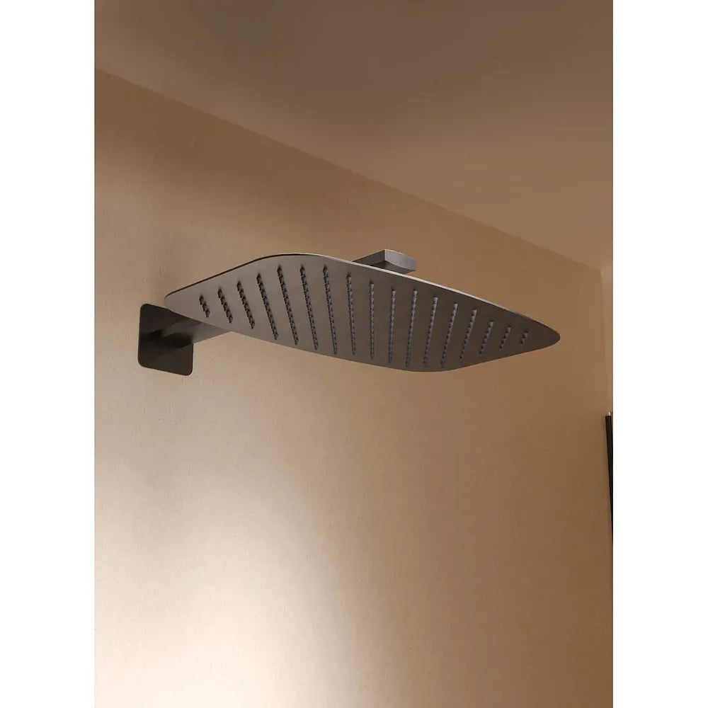 Plano o detalle técnico de Conjunto Ducha Termostático Empotrado Firenze Black Gun Metal Imex (vista 5)
