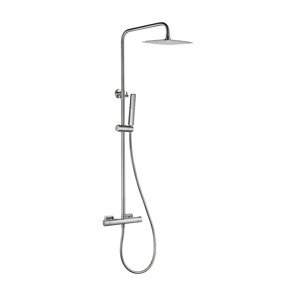 Conjunto ducha termostático Toscana níquel cepillado Imex Imex