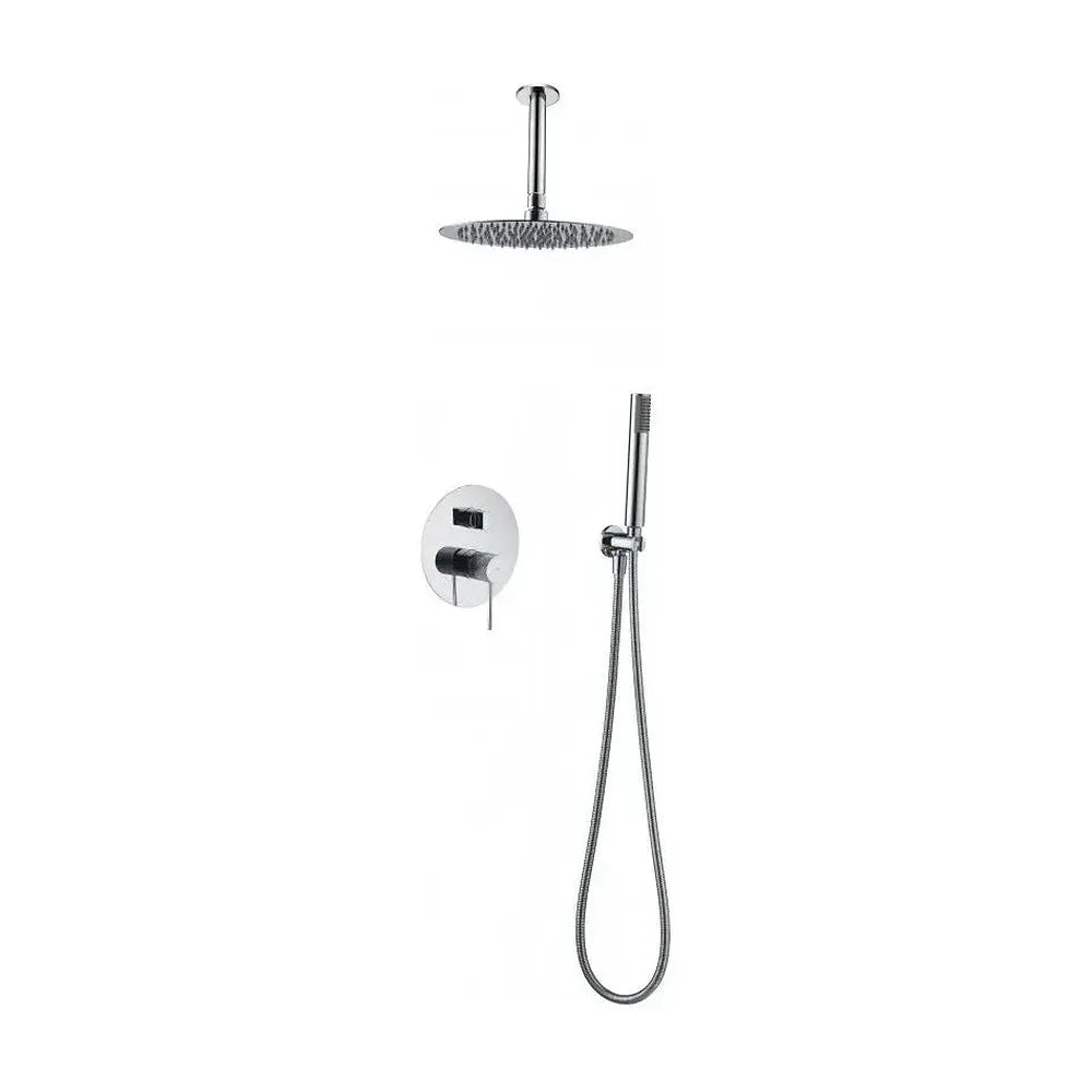 Conjunto moderno para la ducha con un diseño empotrado de acabado cromado top Line de Imex Imex