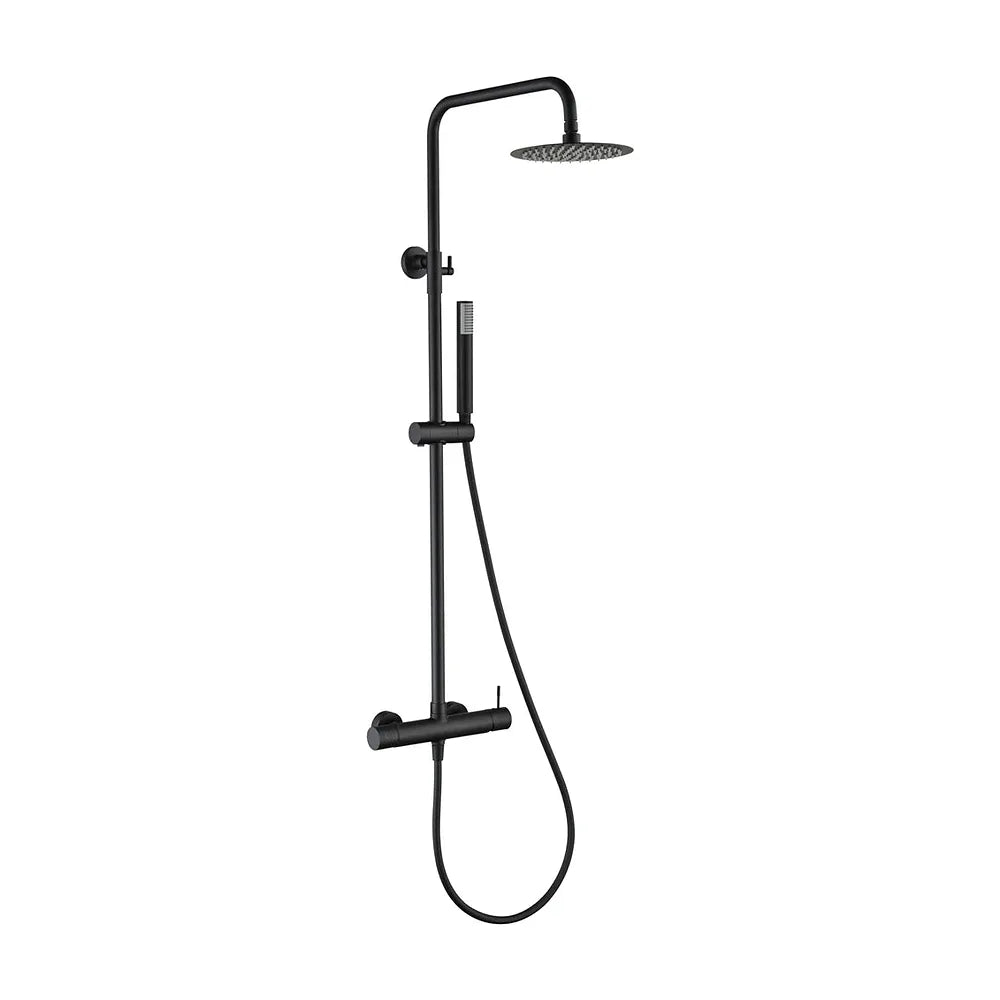 Ducha monomando Genova Negro Mate Imex extensible GNV018/NG Imex