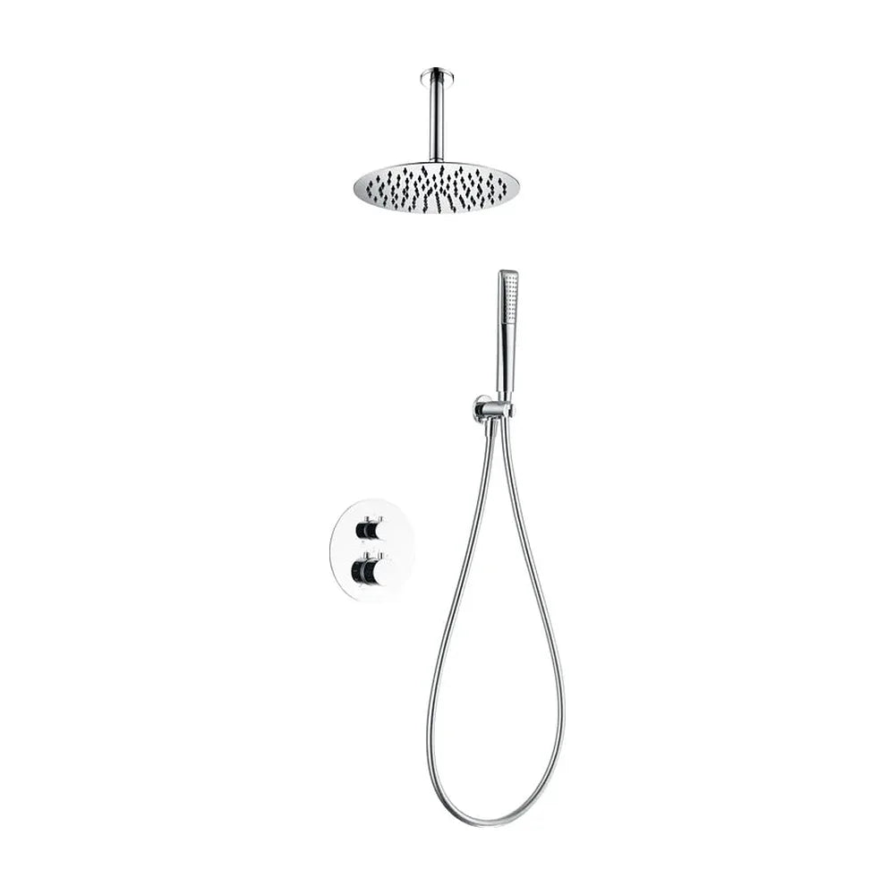 Ducha Termostática Empotrada Imex Salerno Acabado Cromo Imex
