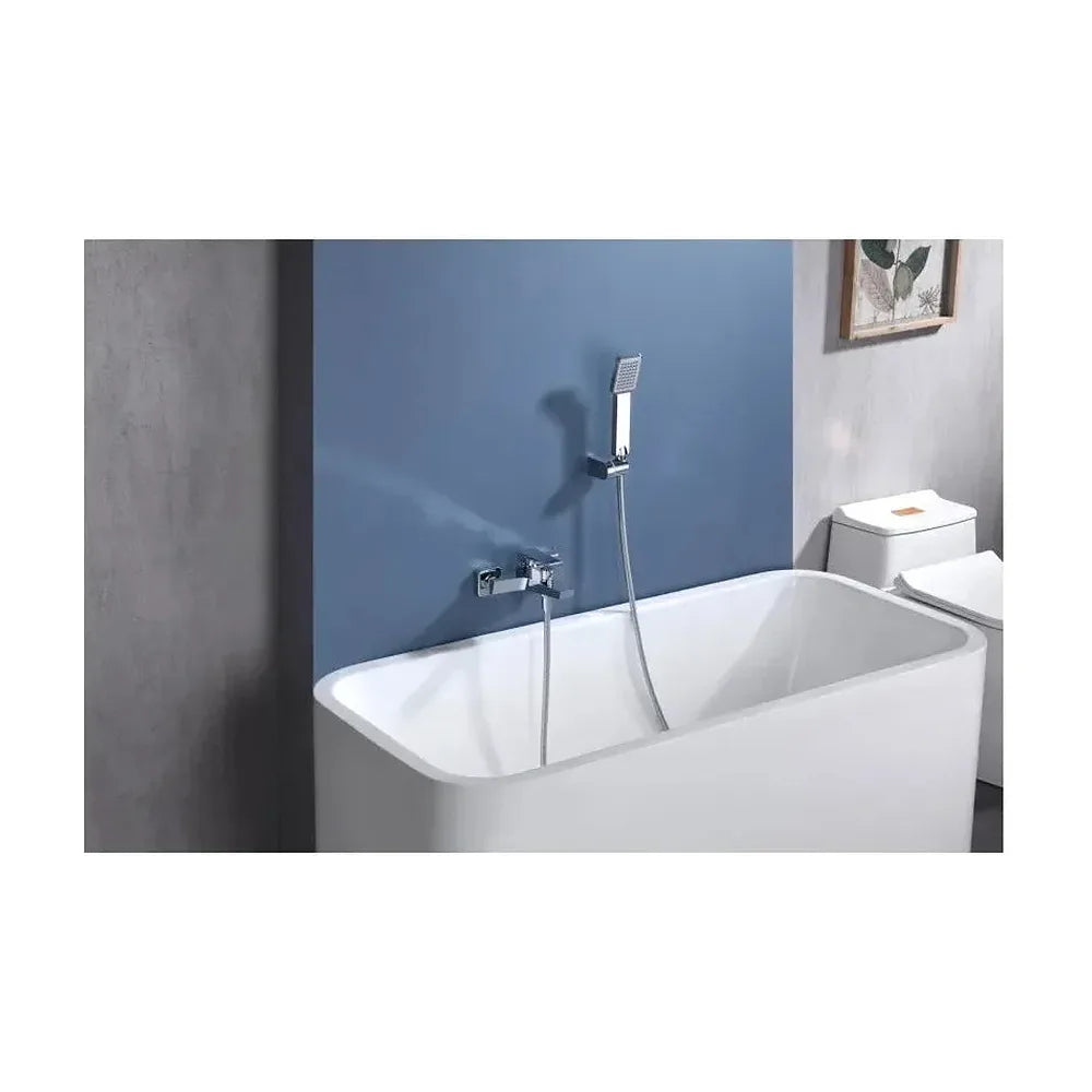 Vista principal de Grifería monomando de bañera y ducha hecha de latón con acabado cromado Art de Imex