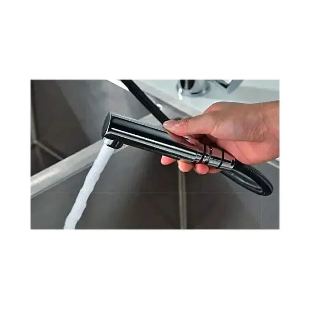 Detalle de funcionamiento de Grifo de cocina Malta acero S.316 de Imex