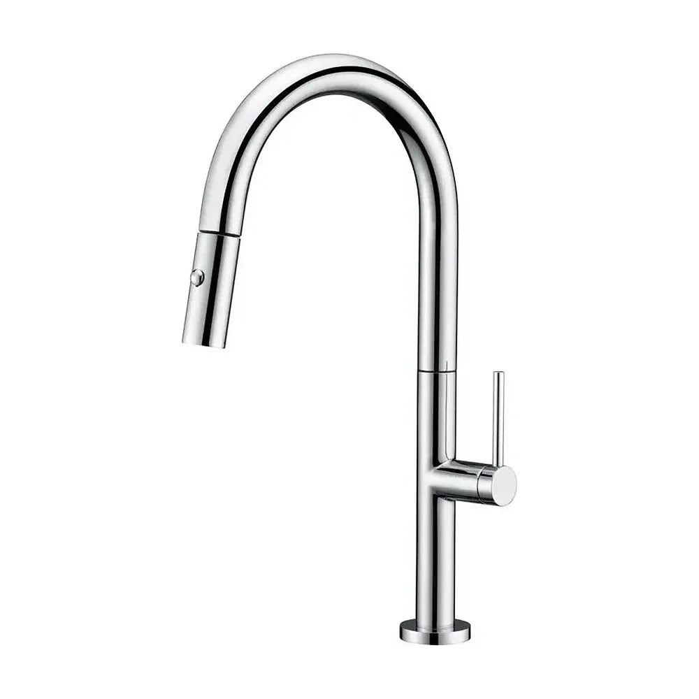 Grifo de cocina monomando de caño alto fabricado en latón acabado cromado Samoa de Imex Imex