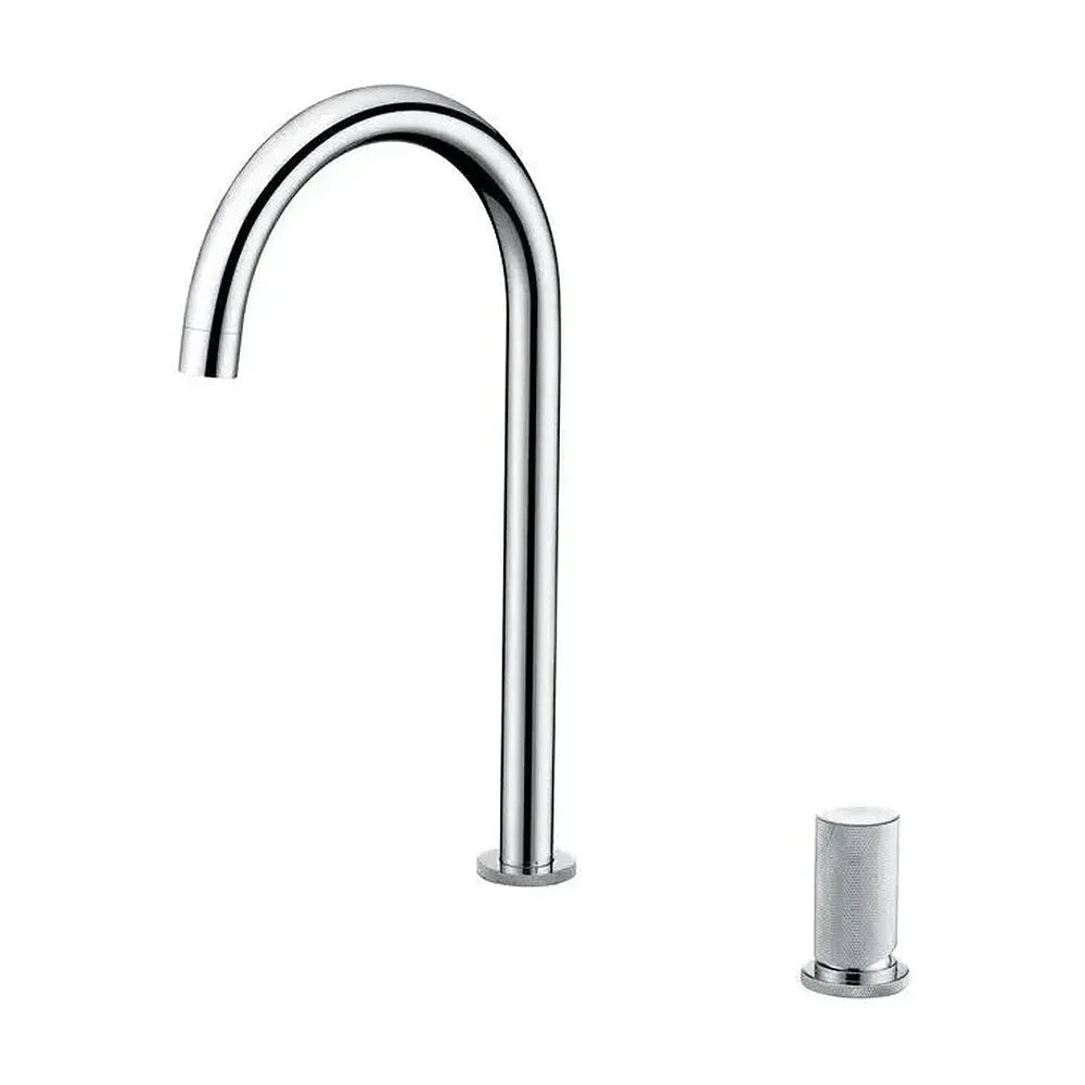 Grifo de cocina monomando de caño alto y curvo de un acabado cromado Manacor de Imex Imex