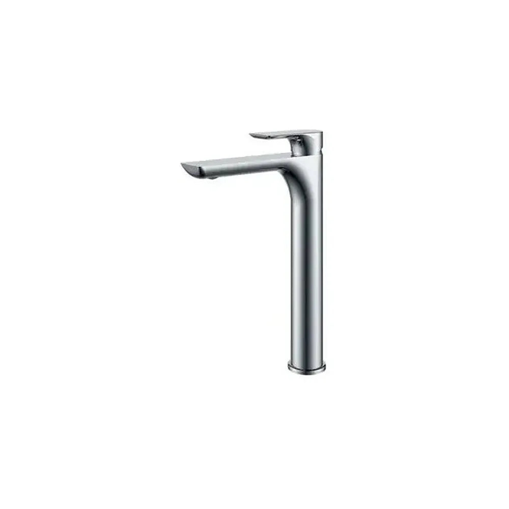 Grifo de diseño moderno para lavabo con un caño alto y un acabado cromado Nassau de Imex Imex