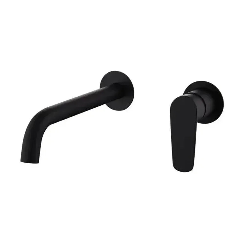 Grifo de lavabo empotrado monomando fabricado de latón con acabado negro mate Belgica de Imex Imex