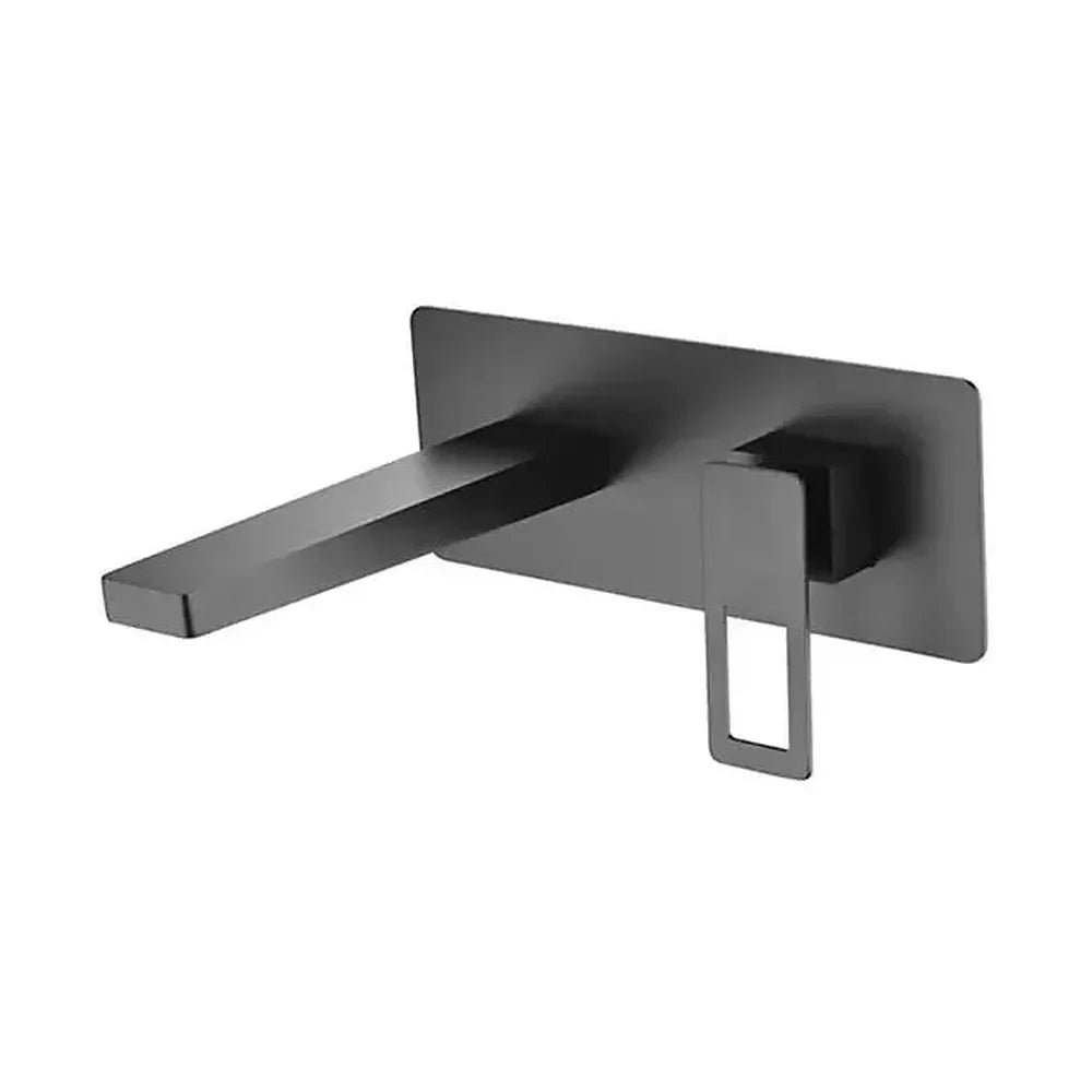 Grifo de lavabo monomando de instalación empotrada y de acabado negro mate Suecia de Imex Imex