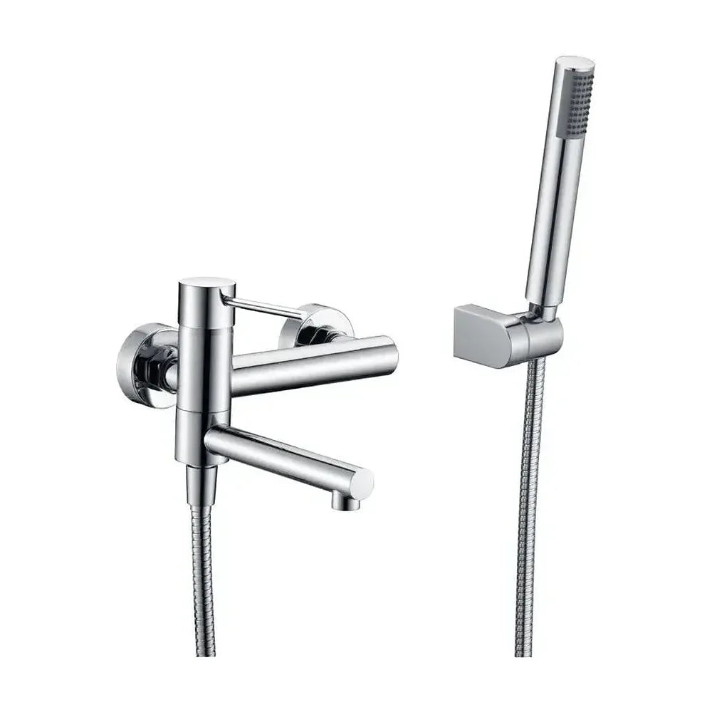 Grifo de pared monomando para bañera empotrado con un acabado cromado stick Milos de Imex Imex